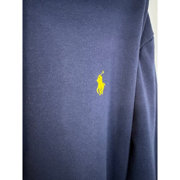 Polo Ralph Lauren Full Zip Hoodie Rainbow Spellout Pony Logo Sweatshirt Blue XXL - Picture 3 of 9